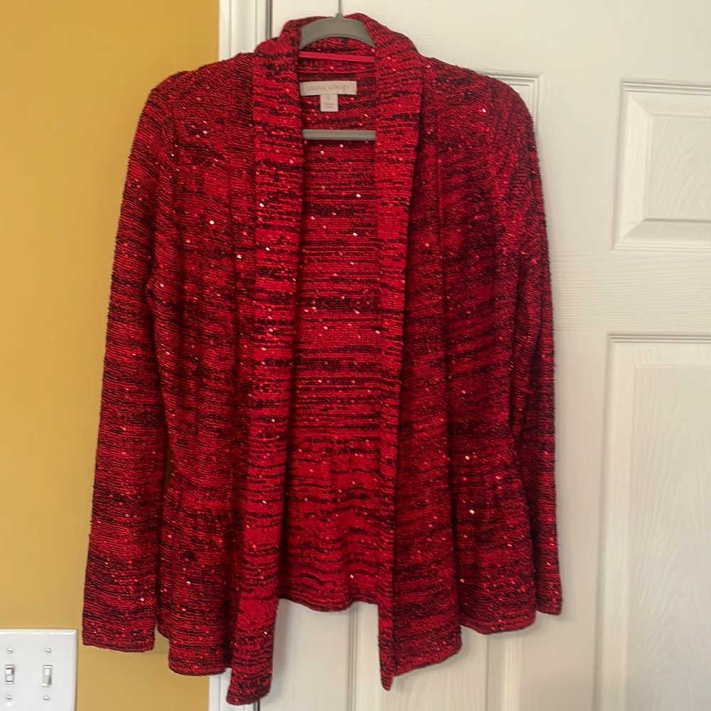 Red and Black Cardigan